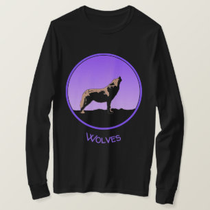 Howling Varg at Sunset - Original Wildlife Art T Shirt