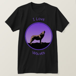 Howling Varg at Sunset - Original Wildlife Art T Shirt
