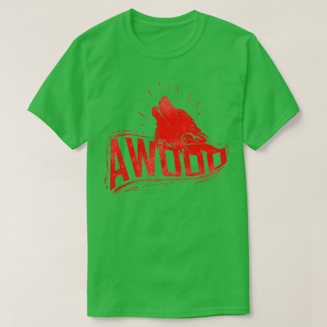 Howling Varg Awooo Halloween T Shirt (Design framsida)