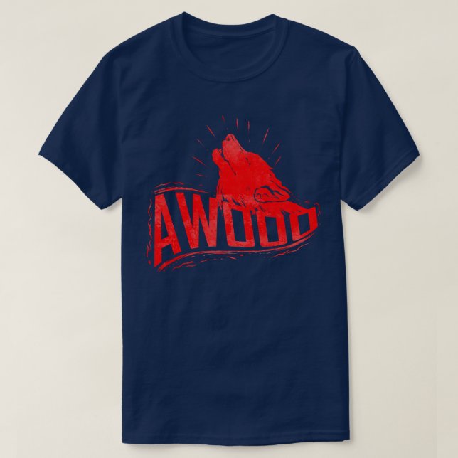 Howling Varg Awooo Halloween T Shirt (Design framsida)