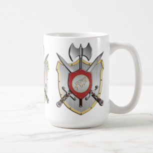 Howling Varg Battle Vapensköld Kaffemugg