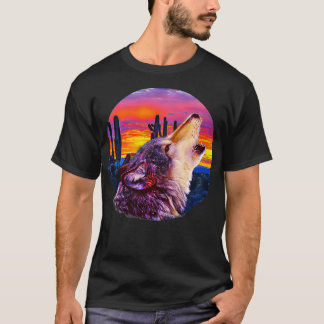 Howling Varg Desert Sunset T Shirt