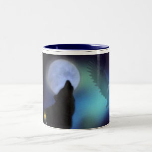 Howling Varg, Eagle, Måne & Shaman Drinking Mugg