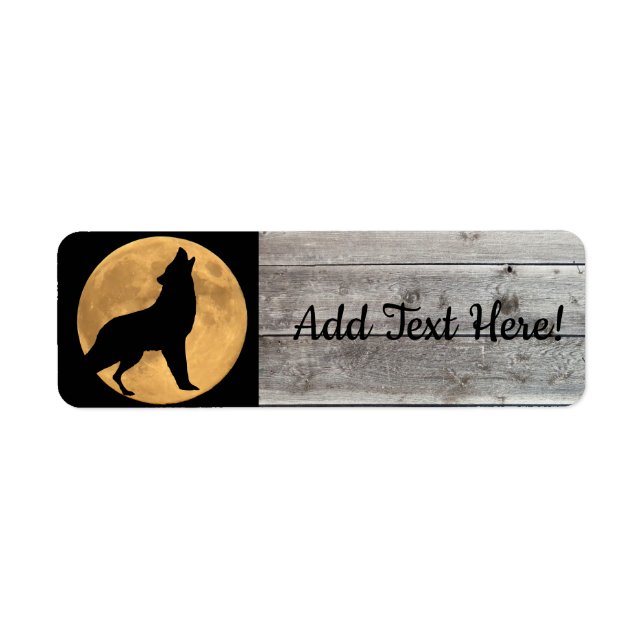 Howling Varg Full Moon Returadress Etikett (Framsidan)