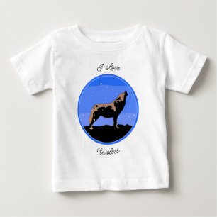 Howling Varg in Winter - Original Wildlife Art T Shirt