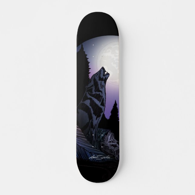 Howling Varg Mini Skateboard Bräda 18,5 Cm (Framsida)