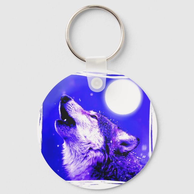 Howling Varg Nyckelring (Framsida)