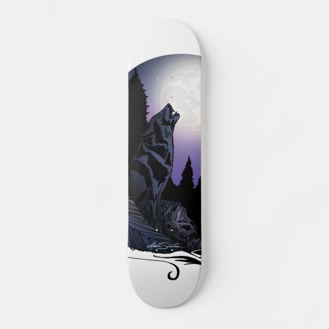 Howling Varg Old School Skateboard Bräda 21,6 Cm (Framsida)