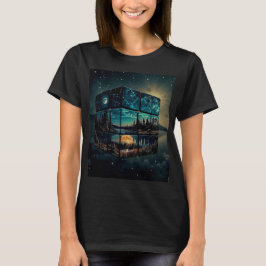 Howling Varg på en Lonely Nght T Shirt