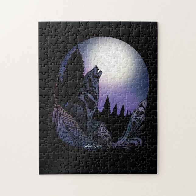 Howling Varg Pussel (Vertikal)