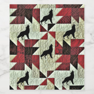 Howling Varg Quilt Vinflaska Etikett