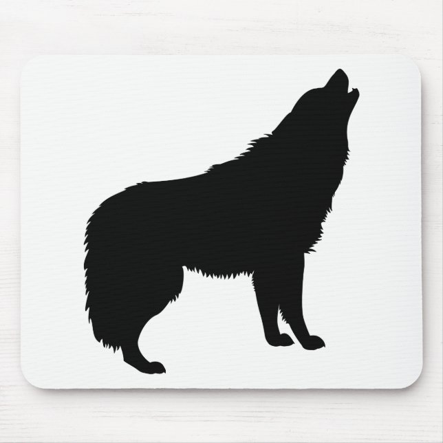 Howling Varg Silhouette Musmatta (Framsidan)
