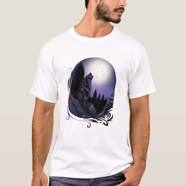 Howling Varg T Shirt (Framsida)