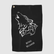 Howling Varg Tribal Black och Silver Monogram