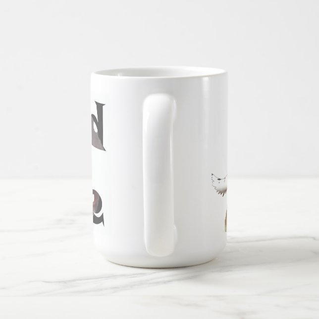 Howling Varg Watercolor Wildlife Mugg (Handtag)