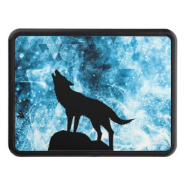 Howling Varg Winter snöwiwblue Abstrakt Dragkroksskydd