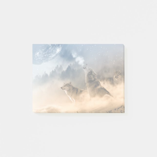 Howling Vargars Natur Foto Post-it Block (Framsida)