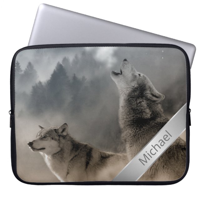 Howling Vargars Photo Monogram Laptop sleeve (Framsidan)