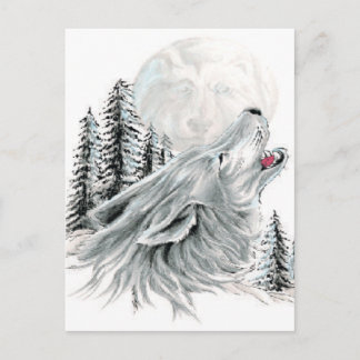 Howling vid Ansikte i Måne Vykort