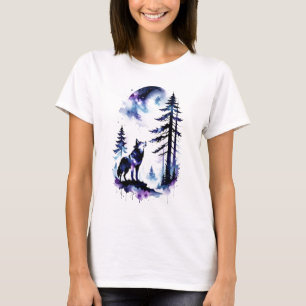 Howling Watercolor-Varg T Shirt