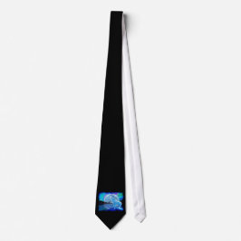 Howling White Varg & Måne Fantasy Art Tie Slips