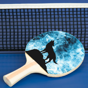 Howling Winter Varg snöblå Abstrakt Pingisracket