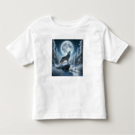 Howling Wolf In Winter T Shirt