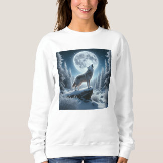Howling Wolf In Winter T Shirt