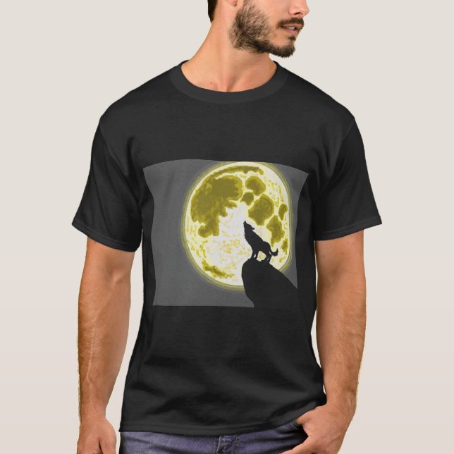 Howling wolf t shirt (Framsida)