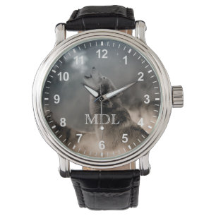 Howling Wolfes Numbers Armbandsur