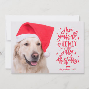 Howly jolly christmas_ Helgdag Photo Card Julkort
