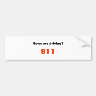 Hows min körning? , 911 bildekal