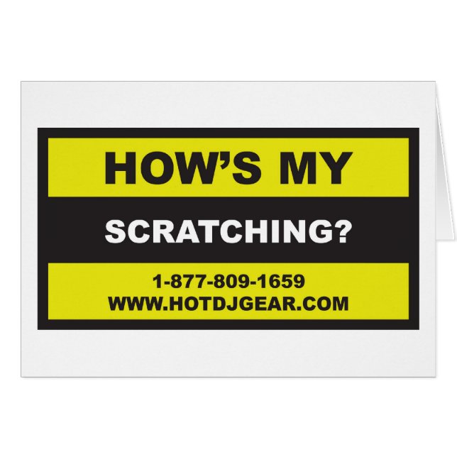 Hows mitt skrapa hälsningskort (Framsidan Horizontal)