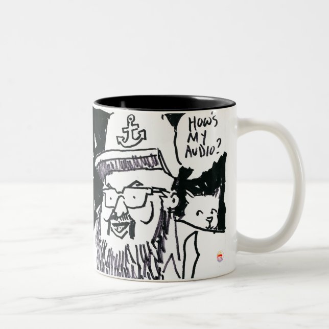 How's My Audio Mug Två-Tonad Mugg (Höger)
