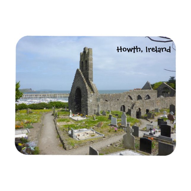 Howth Church Ruins Magnet (Horisontell)