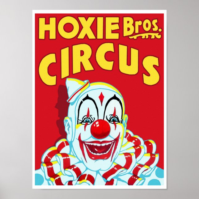 Hoxie Bros. Circus Poster (Framsidan)