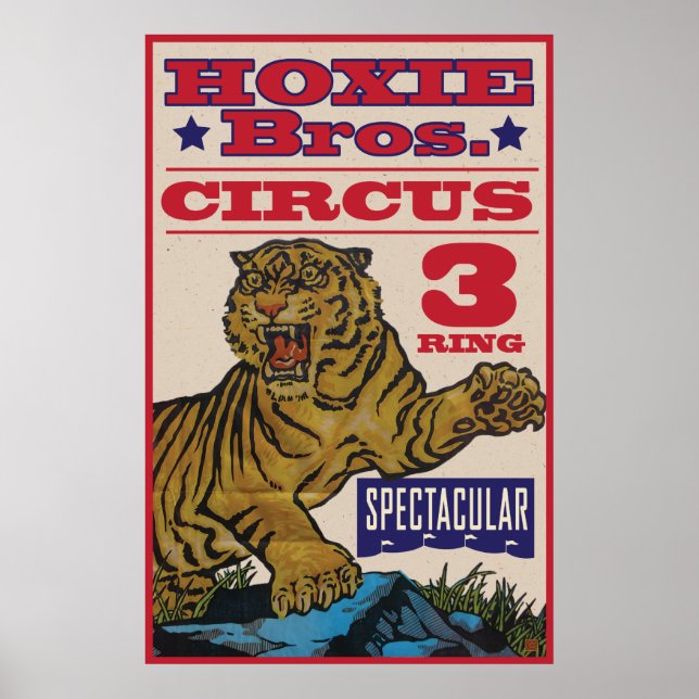Hoxie Bros. Circus Poster (Framsidan)