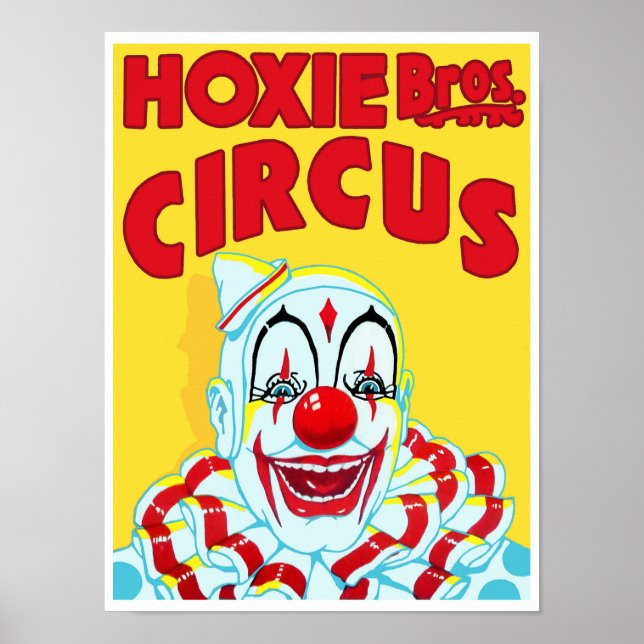 Hoxie Bros. Circus Poster (Framsidan)