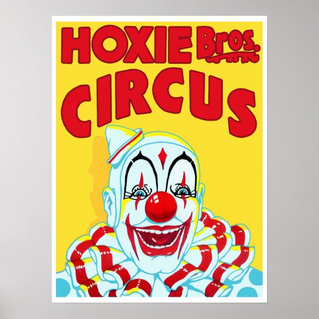 Hoxie Bros. Circus Poster (Framsidan)