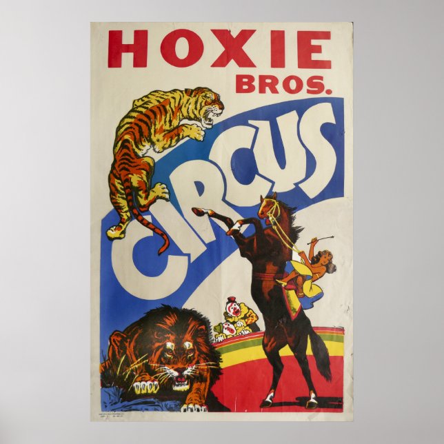 Hoxie Bros. Circus Poster (Framsidan)
