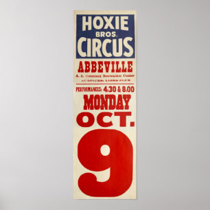 Hoxie Bros. Cirkus Poster