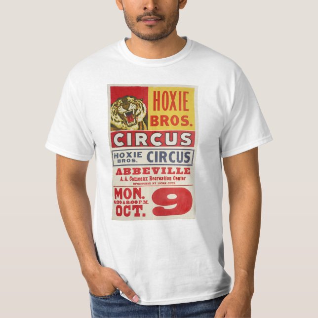 Hoxie Bros. Cirkus T Shirt (Framsida)