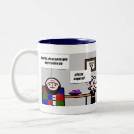 hoy cocino yo Två-Tonad mugg