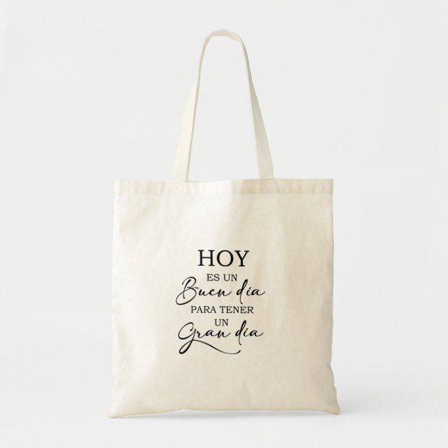 Hoy es un buen dia Bolso de tela Tygkasse (Framsidan)