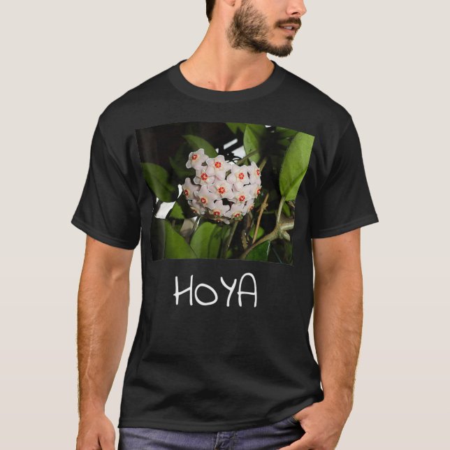 Hoya Succulent  Plant T Shirt (Framsida)