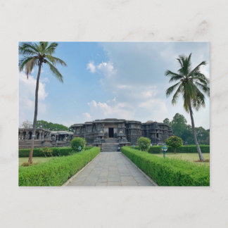 Hoysaleshwara-tempel i Halebedu,Karnataka,Indien Vykort