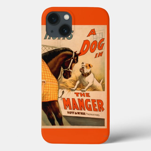 Hoyt är en hund i Manger Theater Poster (Baksida)