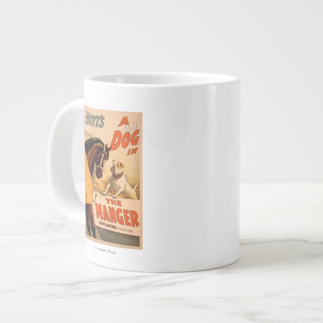 Hoyt är en hund i Manger Theater Poster Jumbo Mugg (Framsida vänster)