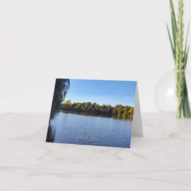 Hoyt Lake Folded Thank You Card Tack Kort (Framsida)