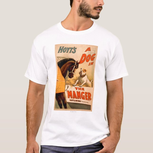 Hoyts a-hund i MangerTheatreaffischen T-shirt (Framsida)